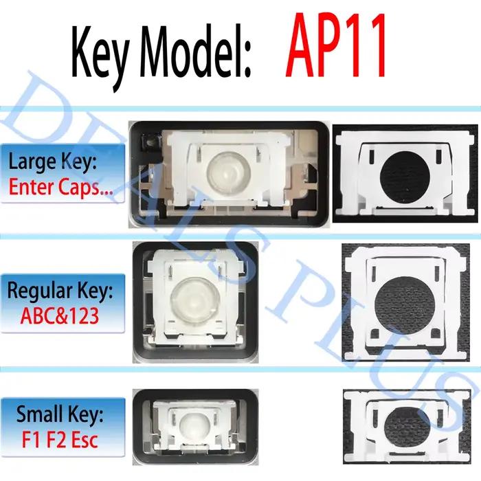 Nouveau capuchon de touche AP11 Type A à X avec charnière de remplacement pour réparation de clavier Macbook A1466 A1369 A1425 A1398 A1502 2010-2016