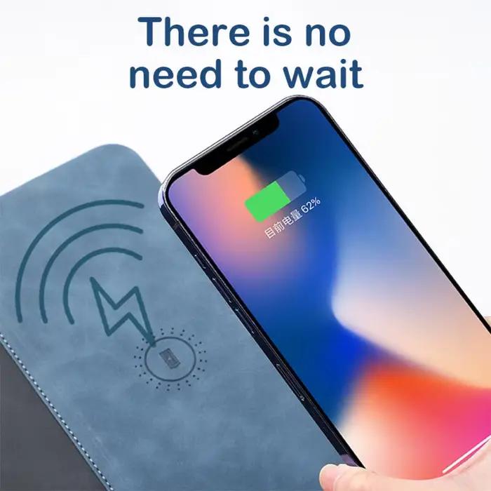 Tapis de souris avec chargeur rapide sans fil pour téléphone