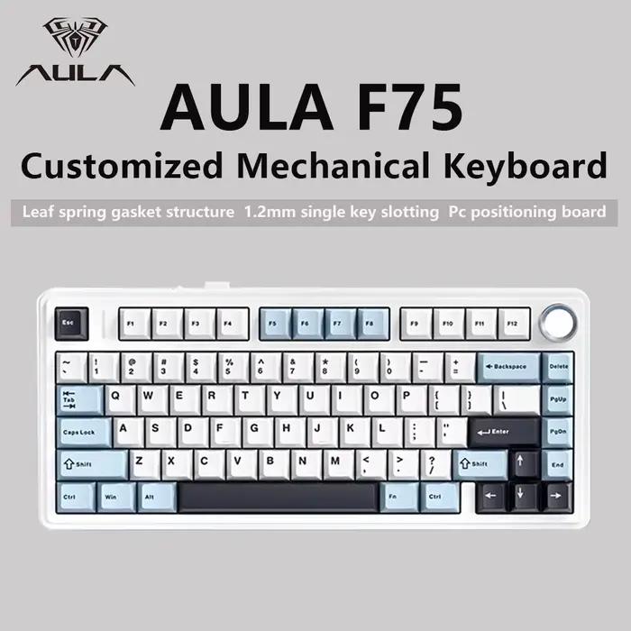 Clavier mécanique de jeu F75 2.4G