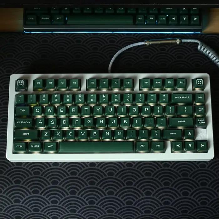 KBDiy SA profil vert translucide Keycaps pour clavier de jeu mécanique 135 touches capuchon Double injection MX commutateurs GMK67 GMK75/68