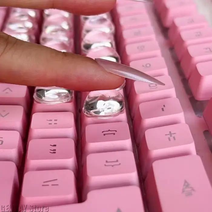 Autocollants de clavier adaptés aux ongles longs