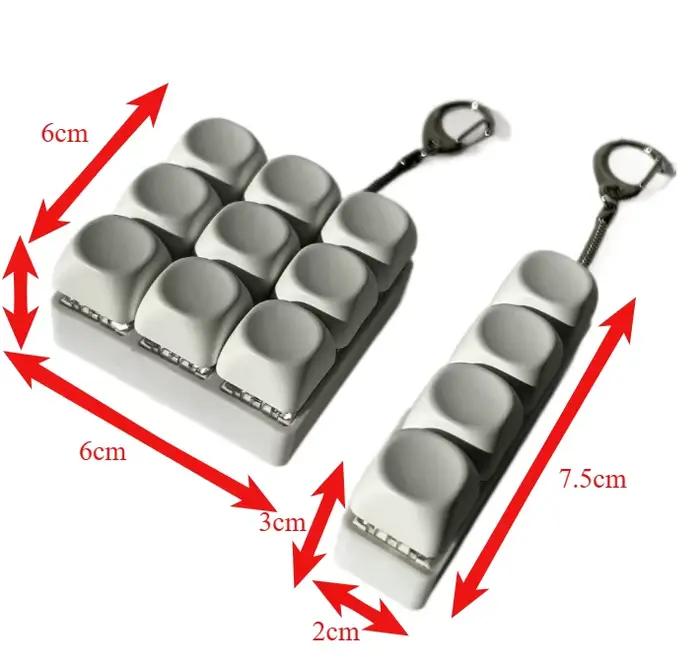 Testeur d'arbre de porte-clés de clavier à 4/9 boutons