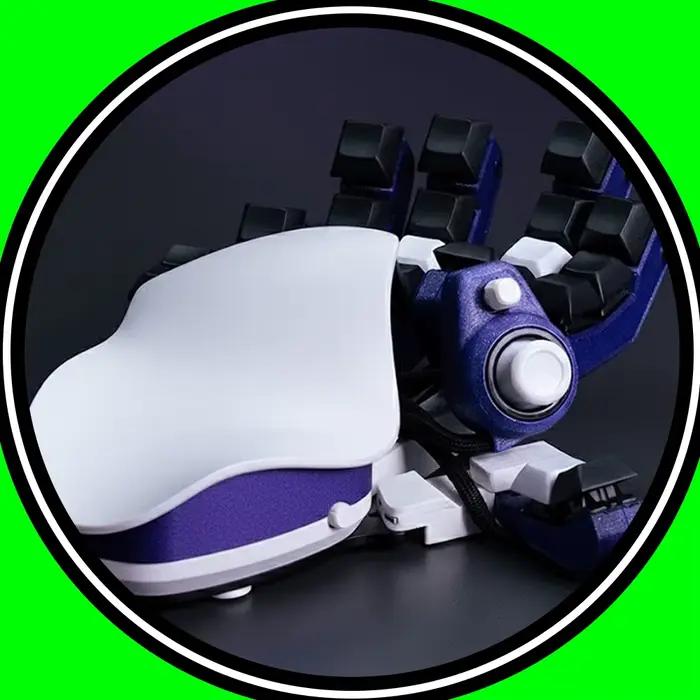 QianRen clavier de jeu gaucher réglable à une main filaire WASD Joystick ergonomie PC Esports claviers de bureau
