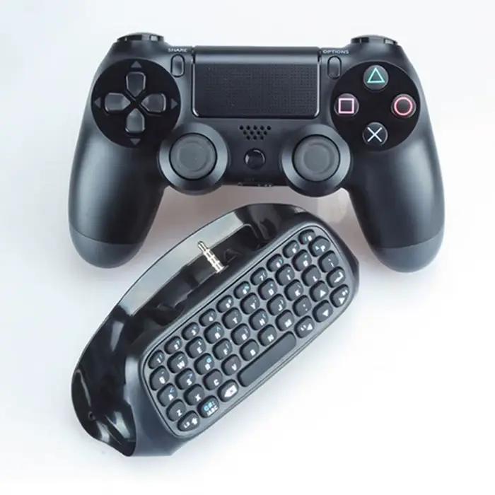 Manette de jeu sans fil avec clavier V3.0 Bluetooth détachable USB pour PS4