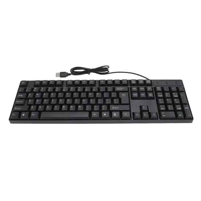 104 touches USB clavier filaire anglais/russe/espagnol/français langue conception ergonomique
