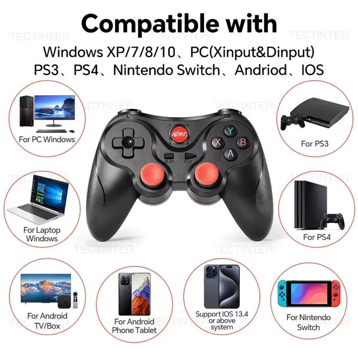 Manette de jeu sans fil Bluetooth pour PS4/PS3