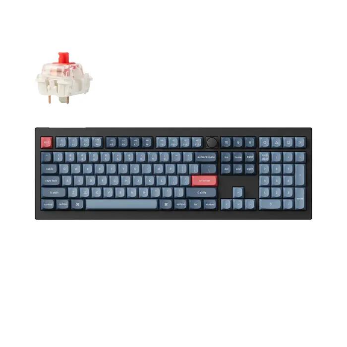 Keychron V6 Max QMK/VIA clavier mécanique personnalisé sans fil Gateron Jupiter commutateur Double injection PBT Keycaps