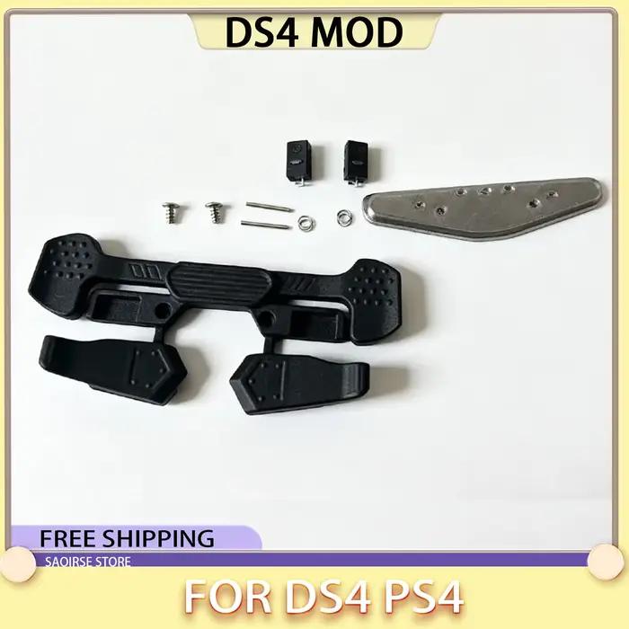 Manette DS4 Modifiée Scuf avec Micro-interrupteurs Kailh, Paddles Arrière en Fibre de Carbone DSE, Boutons d'épaule Magnétiques, Contrôleur DIY Personnalisé