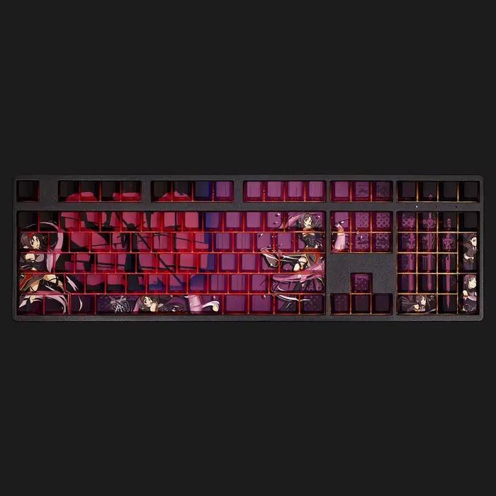108 touches/ensemble Yuuki épée Art en ligne SAO mignon fille bricolage PBT cerise profil Keycaps pour MX Switch pour clavier mécanique jeu cadeau