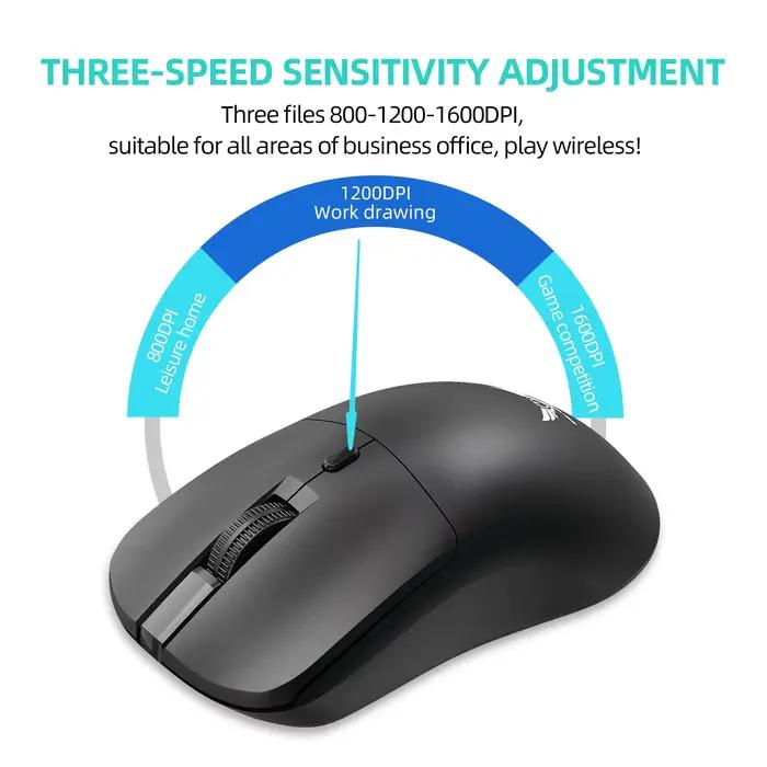 Souris sans fil 2.4G, conception légère