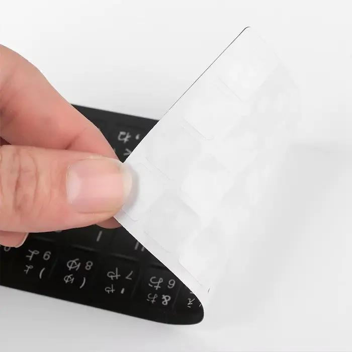 Autocollants de clavier de disposition d'alphabet pour ordinateur portable