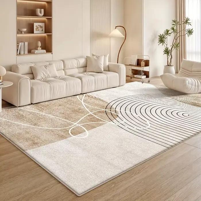 Tapis abstrait bohème VIKAMA adapté à une décoration luxueuse et créative dans les cafés