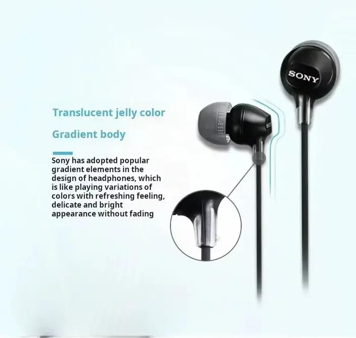 Nouveaux écouteurs intra-auriculaires filaires Sony MDR-EX15AP avec micro