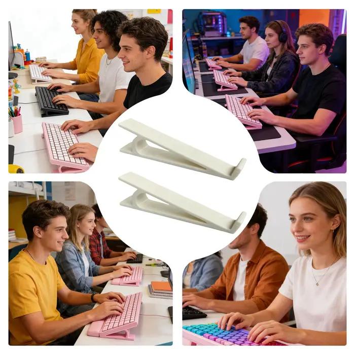1 Paire de Supports Ergonomiques pour Clavier Antidérapants Universels Multicolores Parfaits pour le Bureau et la Configuration de Jeux