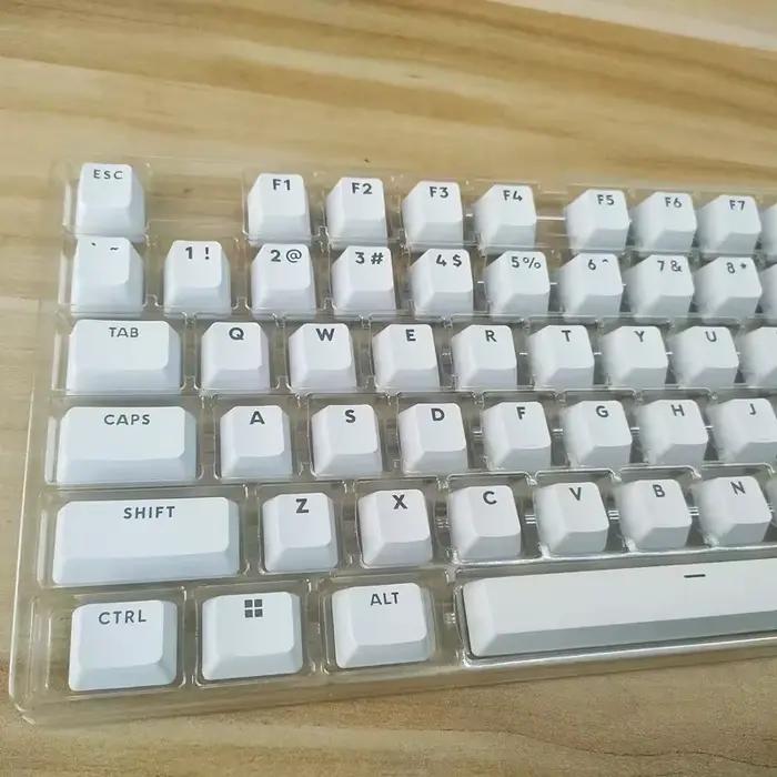 Capuchon de touche de remplacement blanc pour clavier mécanique sans fil Logitech G715/G713/G PRO X