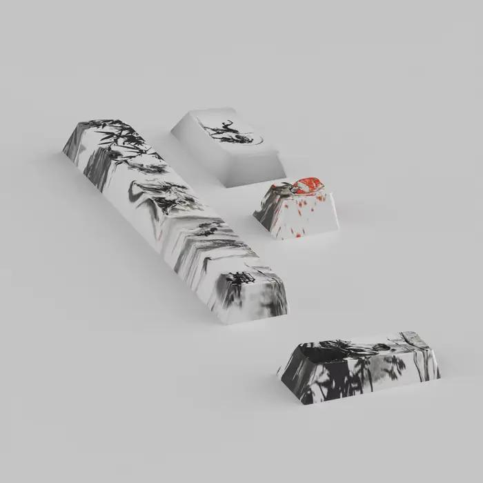 Capuchons de touches noirs en PBT