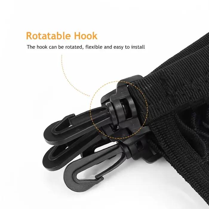 Sac de Coffre de Rangement pour Casque de Moto, Filet à Bagages, Crochet de Maintien, Cargo, Vélo, Scooter, Maille de Carburant Précieux