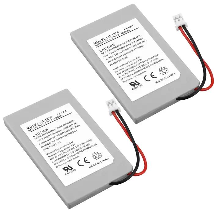 2 pièces 3.7V 1800mAh batterie de remplacement Rechargeable pour contrôleur de jeu PS3