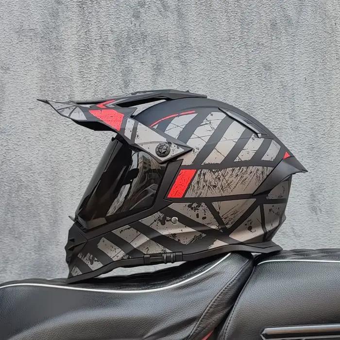Nouveau casque de moto tout-terrain hommes et femmes casque de motocross intégral kask casque de descente motocross enfant capacete