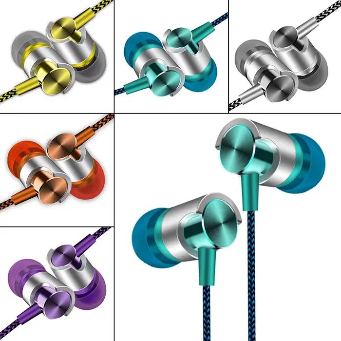 Écouteurs filaires rouge/bleu 3.5mm