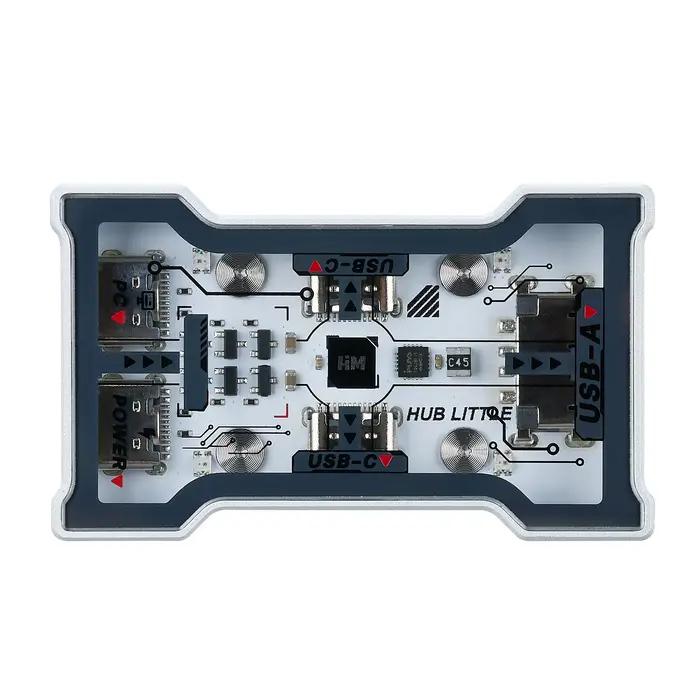 Station d'extension gaming en aluminium et verre avec hub USB 3 ports pour ordinateur de bureau compatibles Mac et Windows occasions de jeu professionnel