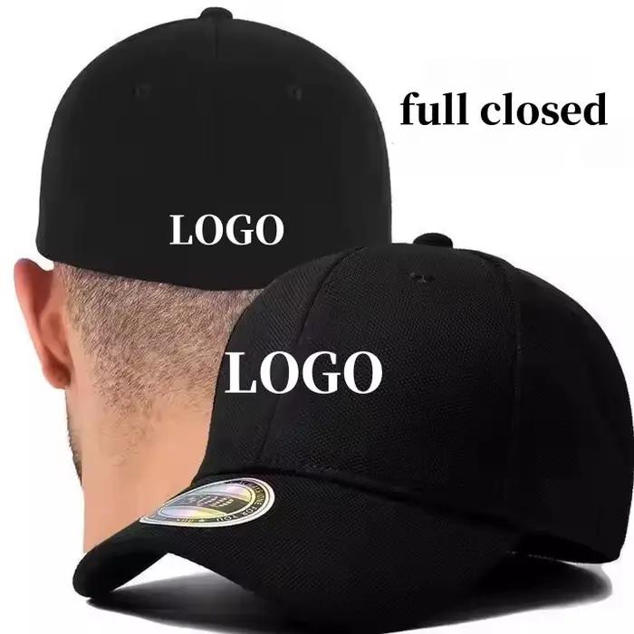 Logo brodé personnalisé dos fermé Sport Golf chapeau en plein air décontracté ajusté casquettes de Baseball femmes hommes Hip Hop Snapback visière Casquette