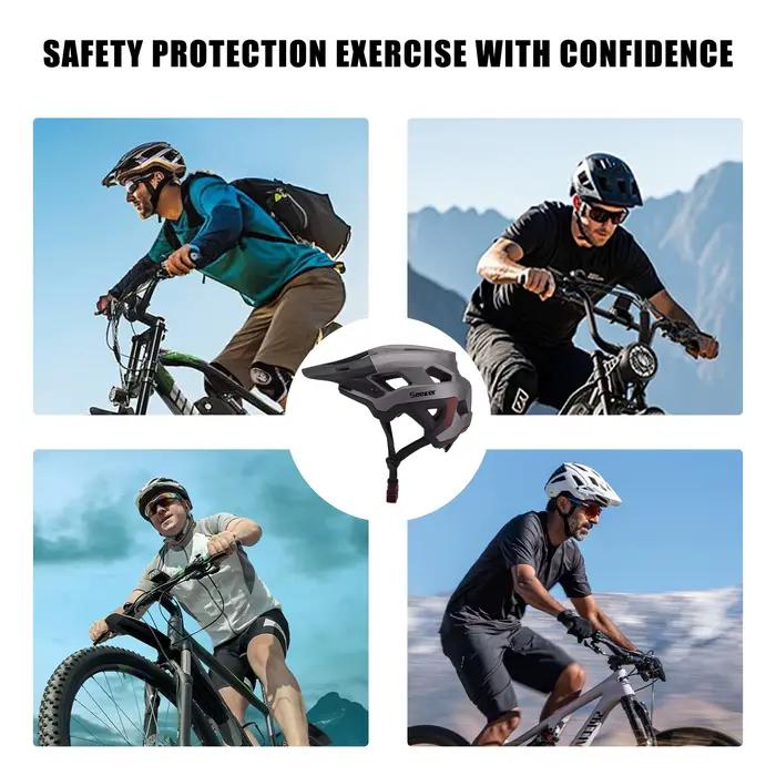 Casque de vélo Seeker Matte Color-Blocking, casque de protection léger et respirant pour VTT de descente, taille réglable