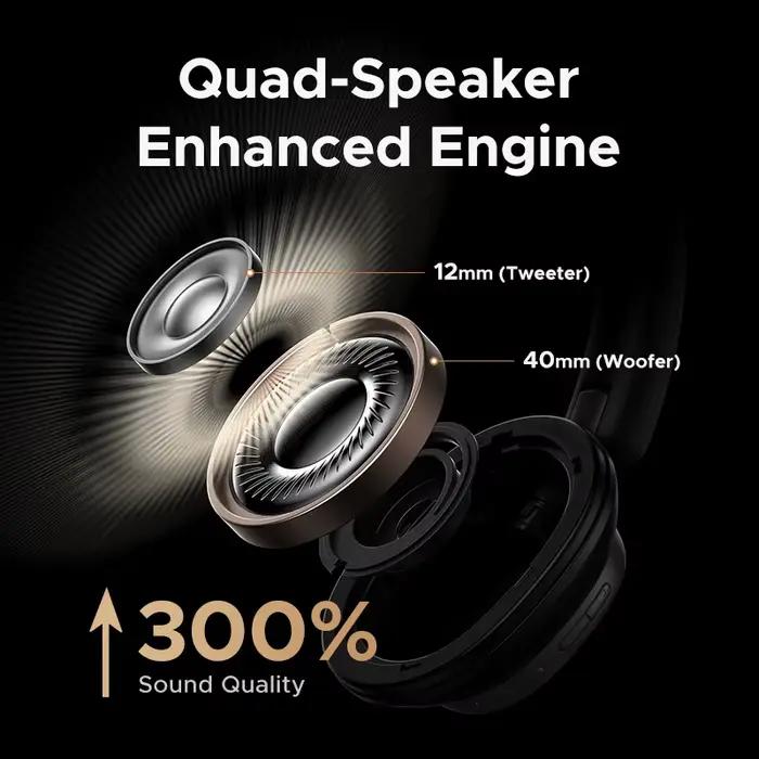 Écouteurs sans fil Bluetooth 48dB ANC