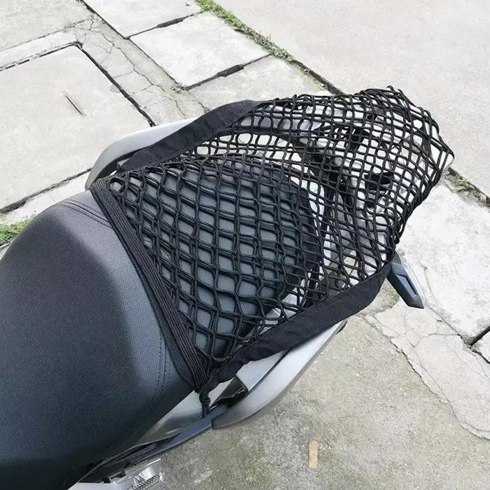 Filet de rangement pour casque de moto, coffre de rangement pour bagages avec crochets en plastique, équipement de rangement pour casque, accessoires de moto