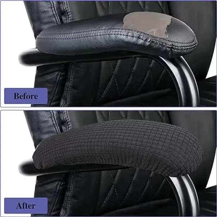 Housses de protection imperméables pour accoudoirs de chaise de bureau et de maison