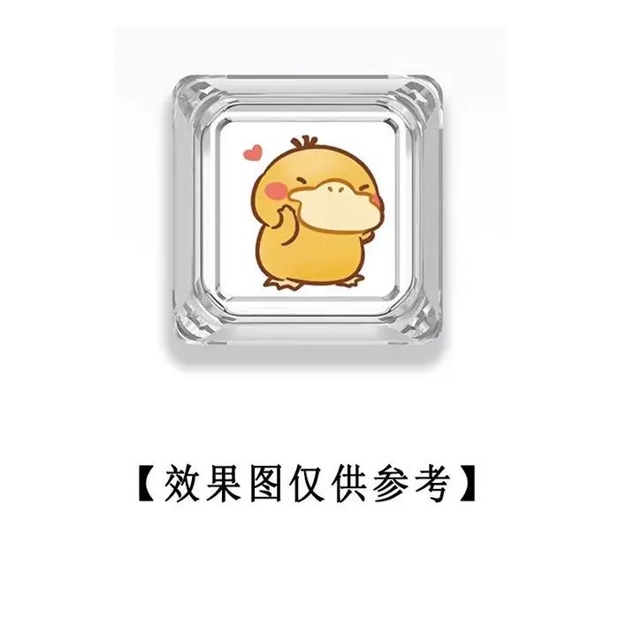 Nouveaux keycaps transparents Anime Pokémon Psyduck pour clavier mécanique à axe transversal