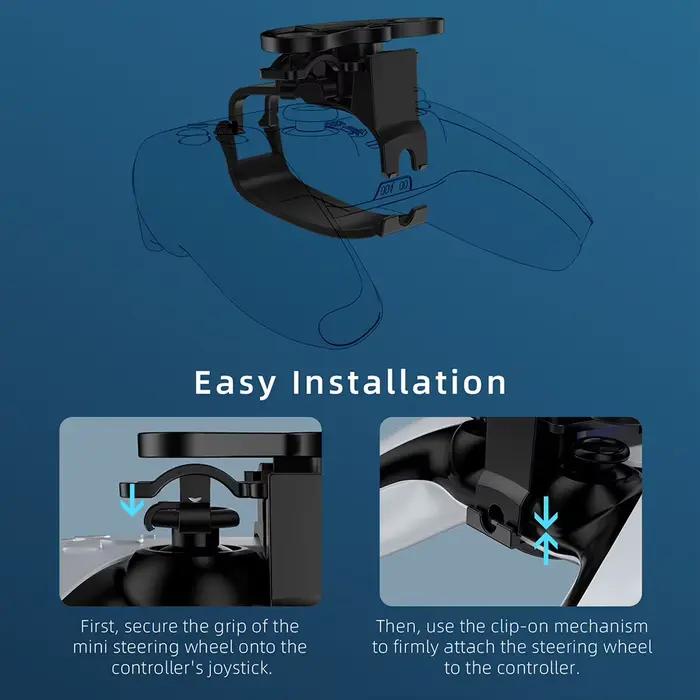 Mini volant pour manette de jeu PS5