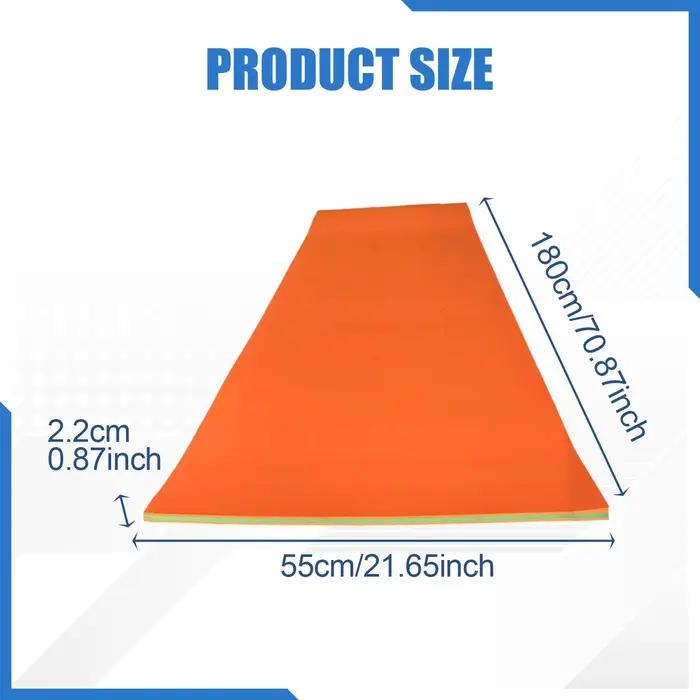 Tapis flottant d'eau 5,9 pieds x 1,8 pieds, matelas enroulable en mousse pour piscine haute densité, pour jouer, fête sur le lac, piscine, plage