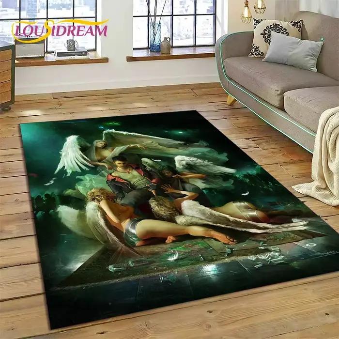 DMC Game 3D D-SAFMay Cry Cartoon Lea Tapis pour Salon