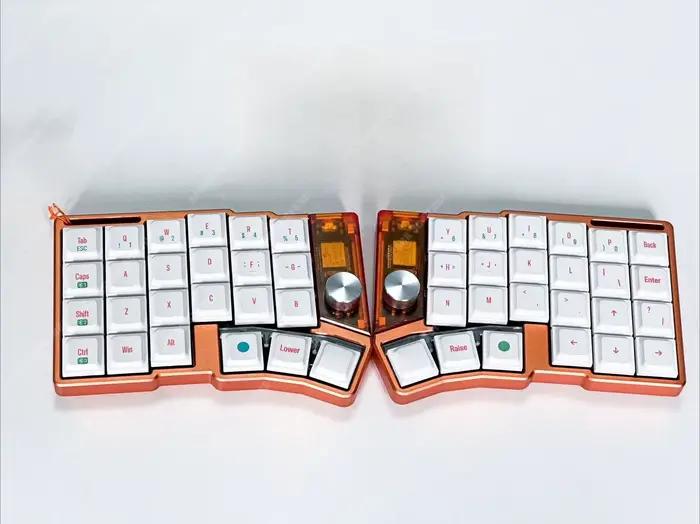 Clavier réparti Cornix 48 touches double mode avec prise en charge filaire et Bluetooth