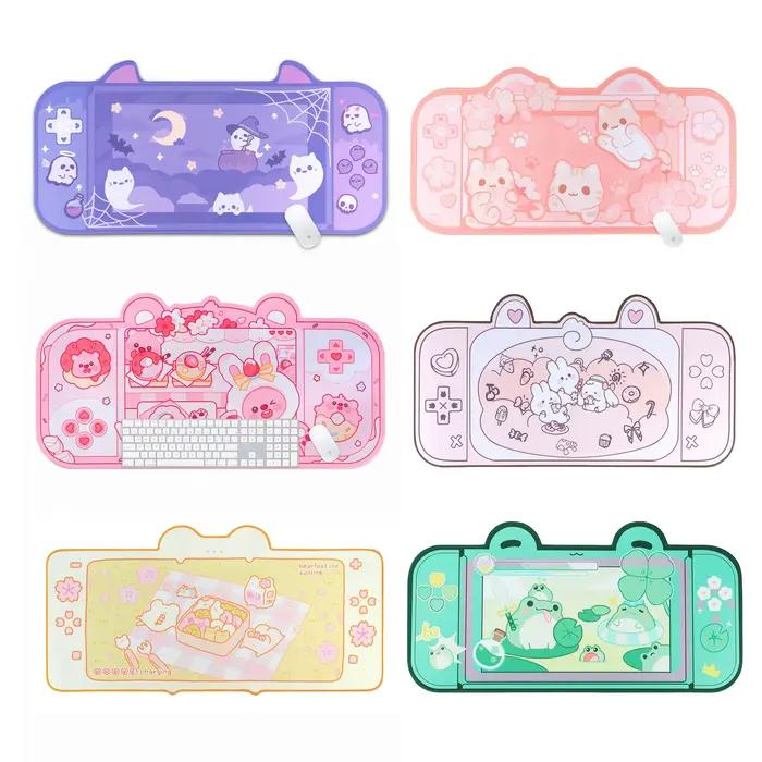Kawaii animaux clavier de bureau tapis de souris grand