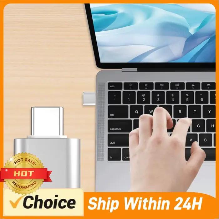 Dispositif de déplacement de souris USB-C en métal avec bouton de commutation