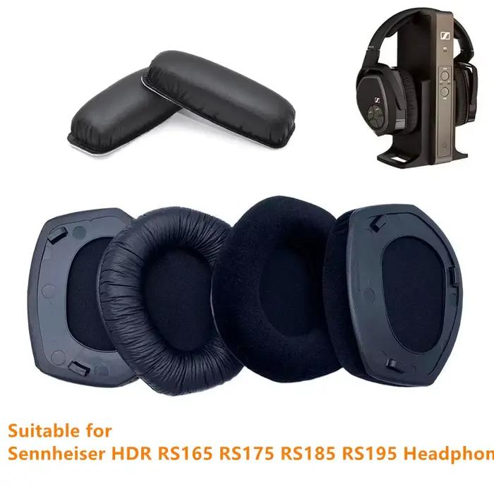 Nouveaux coussinets d'oreille cache-oreilles pour Sennheiser RS175 casque RS 165 175 185 195 oreillettes en velours remplacement coussins de tête en similicuir