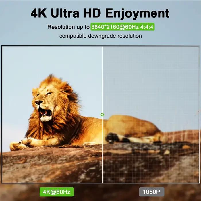Commutateur KVM HDMI 2 moniteurs 3 ordinateurs 4K @ 60Hz