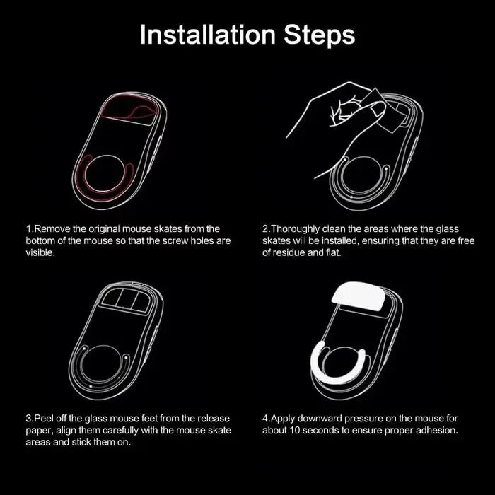 TBTL V2 pieds de souris universels à points Arc Edge pour G Pro X Superlight Starlight 12 Ul2 remplacement lisse épaissi résistant à l'usure
