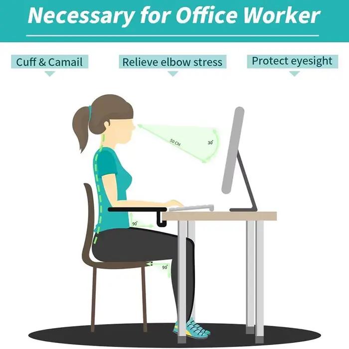 Repose-bras d'ordinateur pour bureau