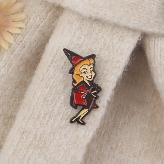 Collection de sorcières d'halloween, épingle à revers en émail, épingles, chapeaux, vêtements, sac à dos, décoration, bijoux, accessoires, cadeaux pour amis