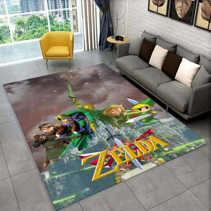 Tapis classique Z-Zelda Cartoon Link pour salle de jeux