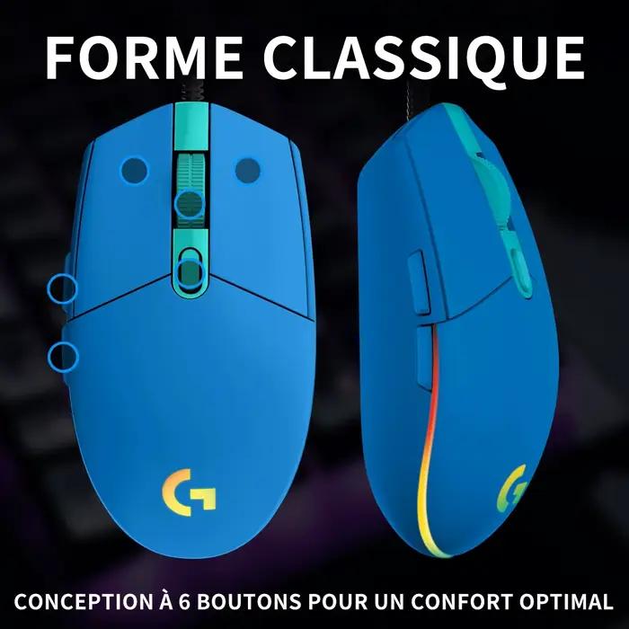 Souris filaire Logitech G203 pour jeux