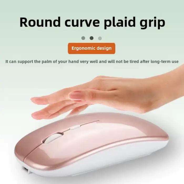 Souris sans fil aste silencieuse pour ordinateur portable et de bureau