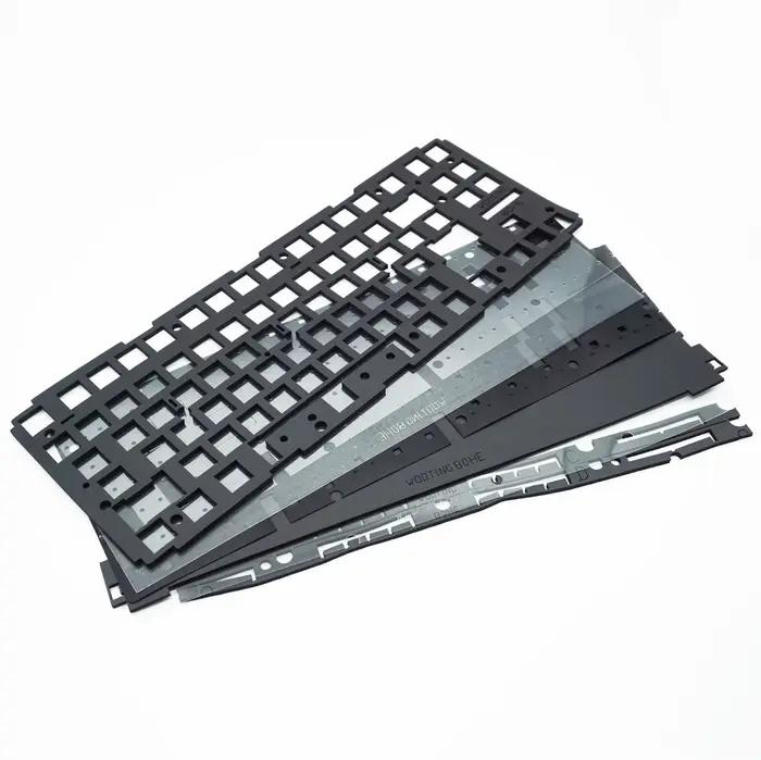 Keebox Wooting80 clavier mousse paquet plaque