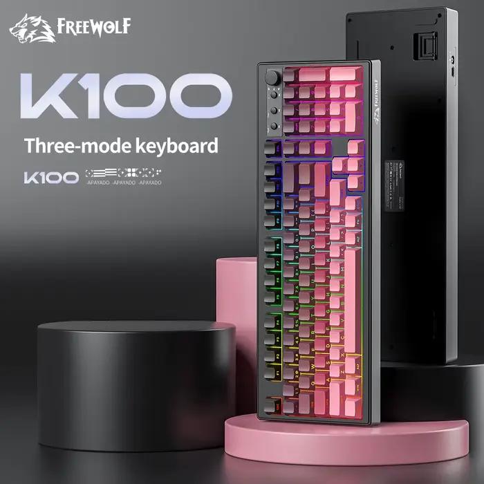 K100 clavier de jeu Bluetooth gravure latérale sans fil