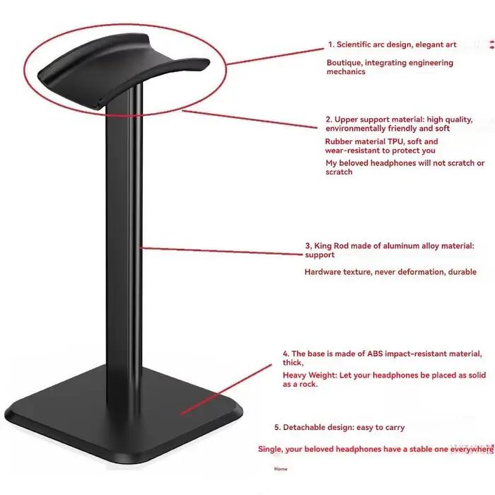 Support universel de casque de bureau de jeu Portable