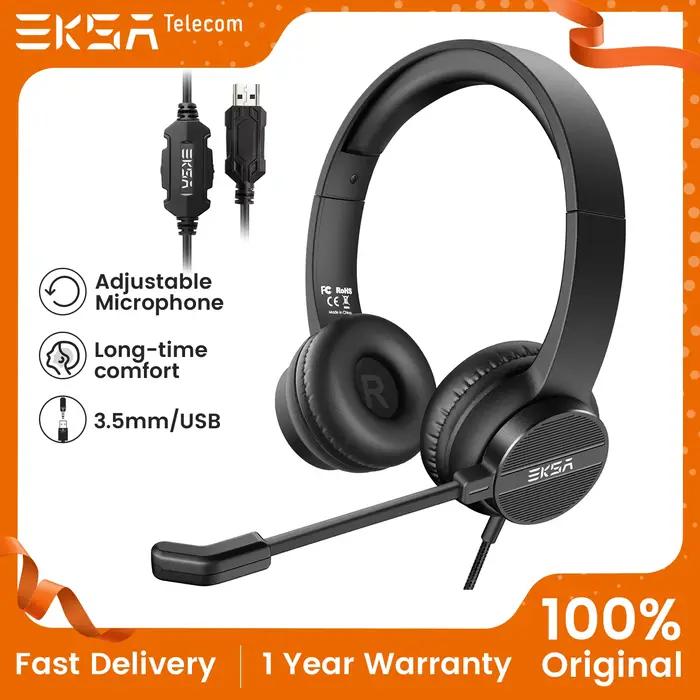 EKSA H12/H12E casque filaire 3.5mm/USB
