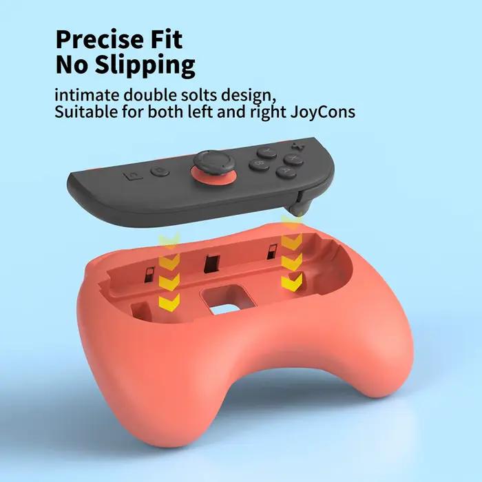 Poignées ergonomiques pour manettes Switch2 conception ergonomique ajustement précis pour une prise en main confortable et durée de vie exceptionnelle
